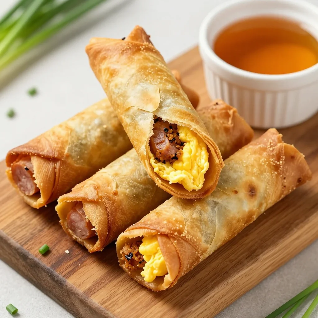 Freezer-Friendly Breakfast Sausage And Egg Rolls