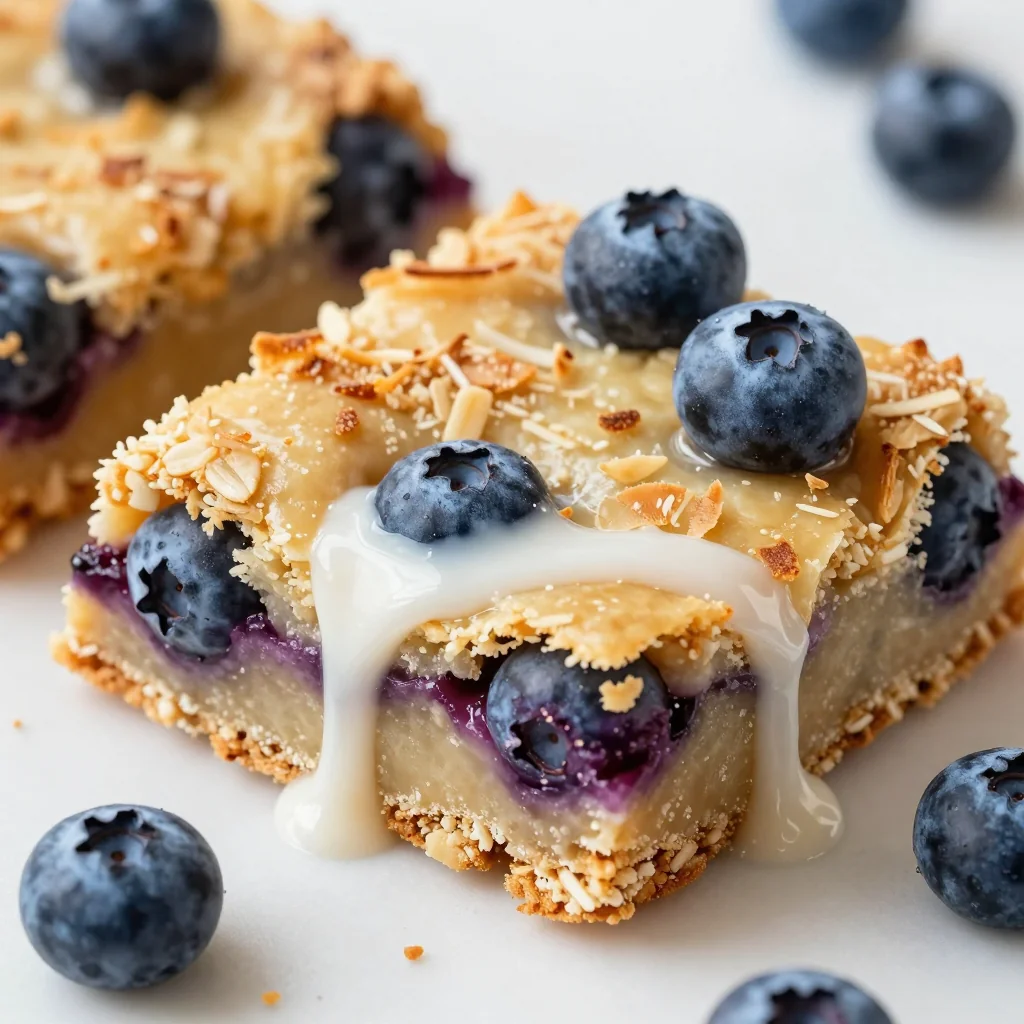 Blueberry Coconut Breakfast Bars for On-the-Go
