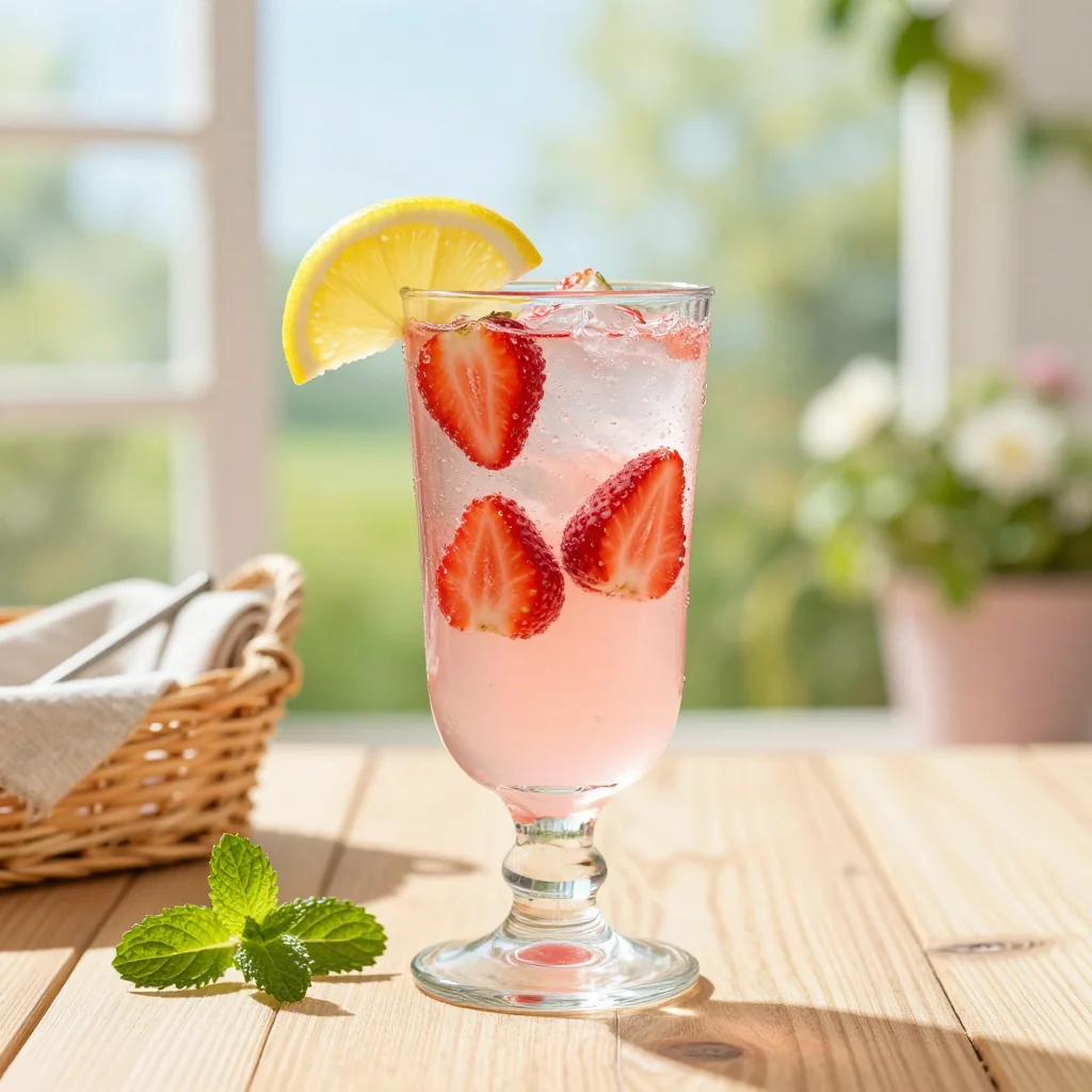 Lemonade with Strawberries Fresh