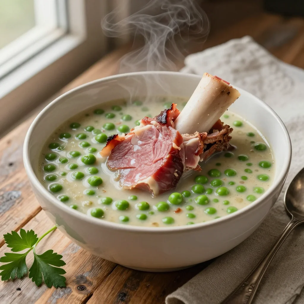 Split Pea Soup with Ham Bone