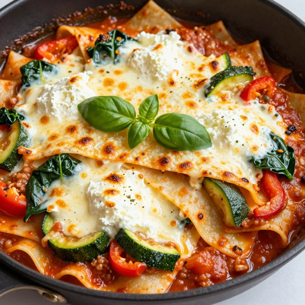 Quick Weeknight Freezer Veggie Lasagna for Meatless Meals