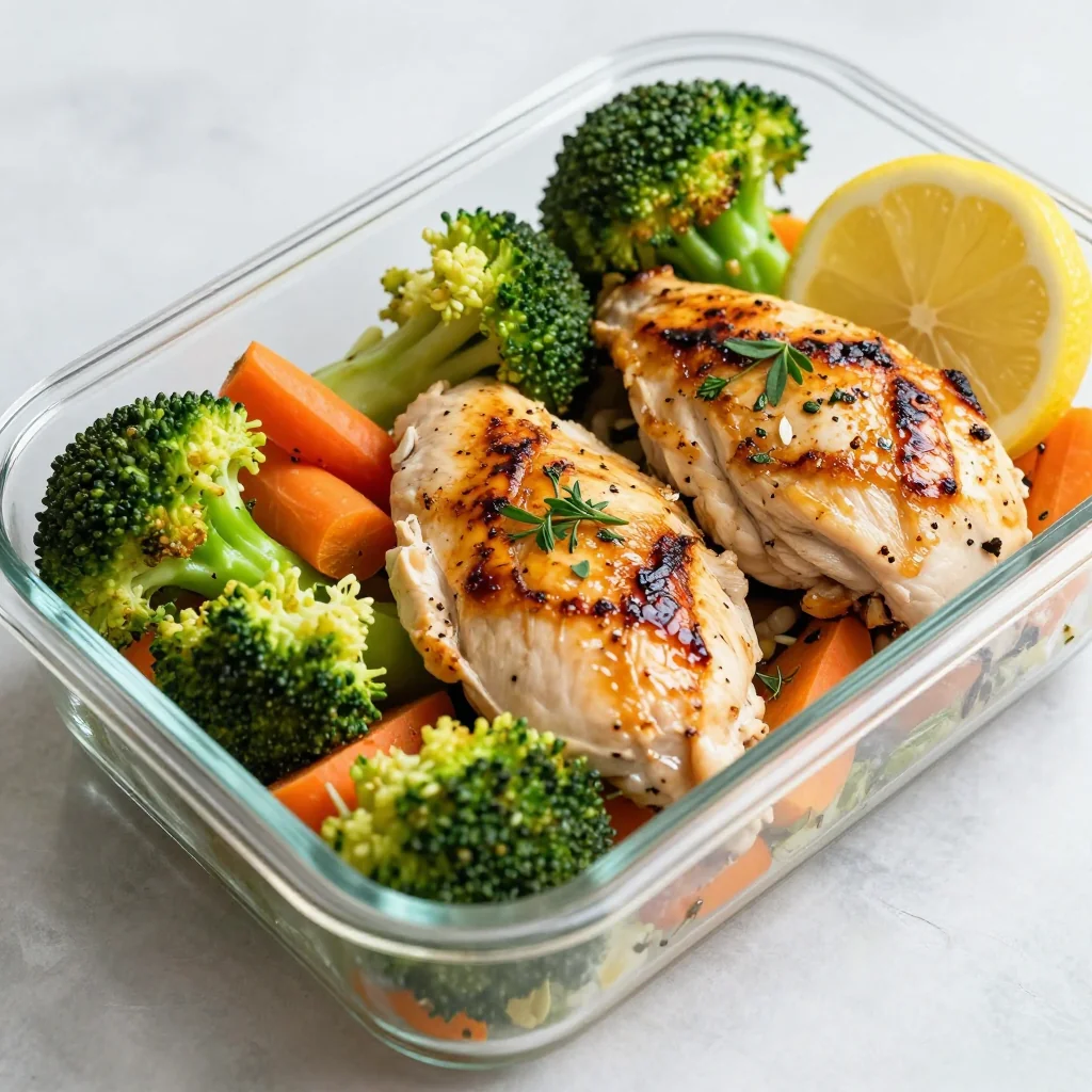 Meal Prep Lemon Herb Chicken and Vegetables