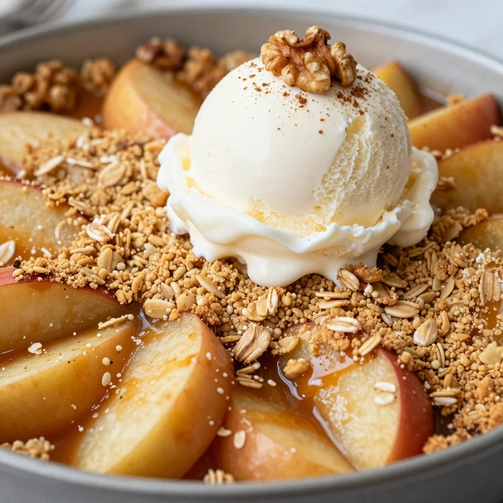 Indulgent Caramel Apple Crumble for a Winter Dessert
