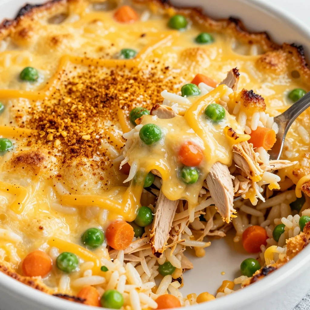 Budget Chicken and Rice Casserole for NFL Playoffs Night