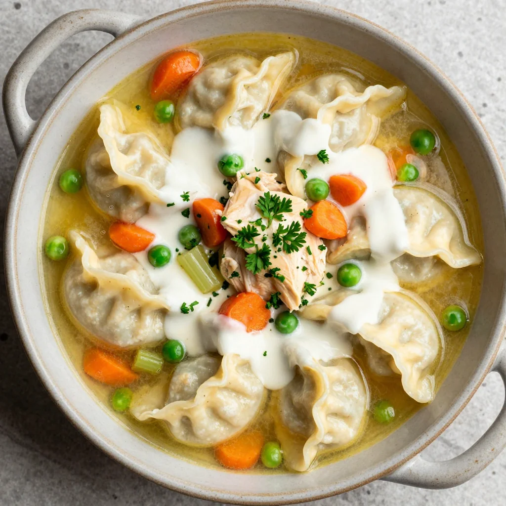 Pantry Clean Out Chicken and Dumplings with Mix