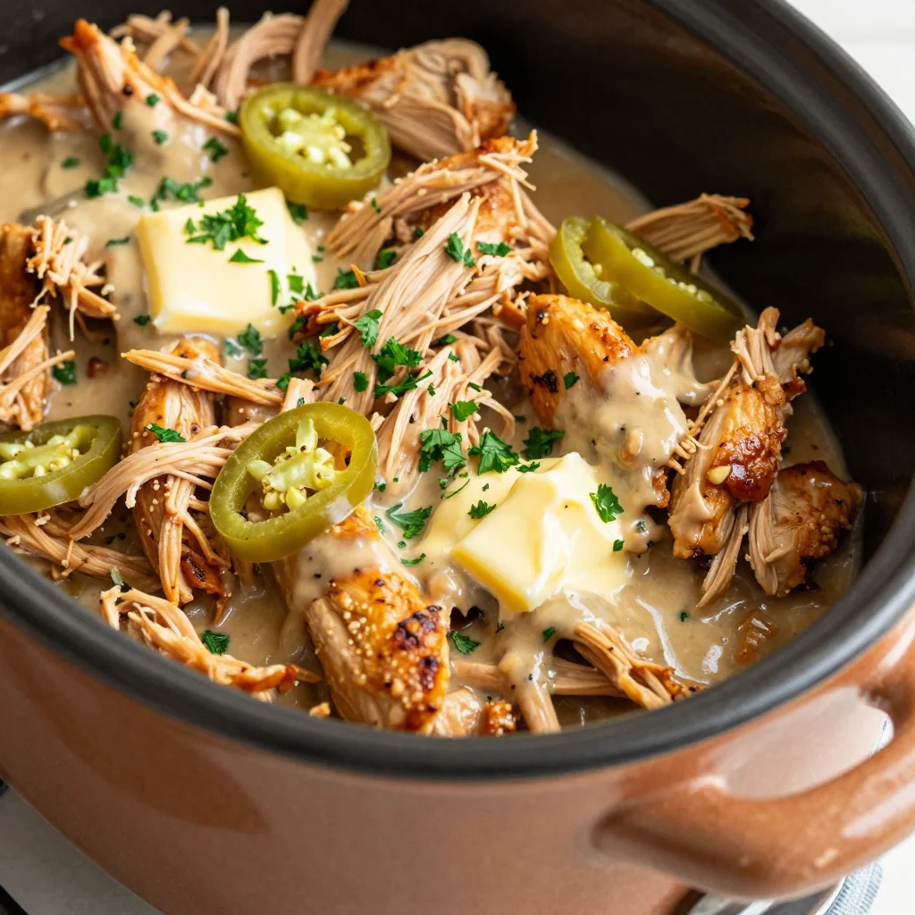 Slow Cooker Mississippi Chicken for an Easy MLK Dinner