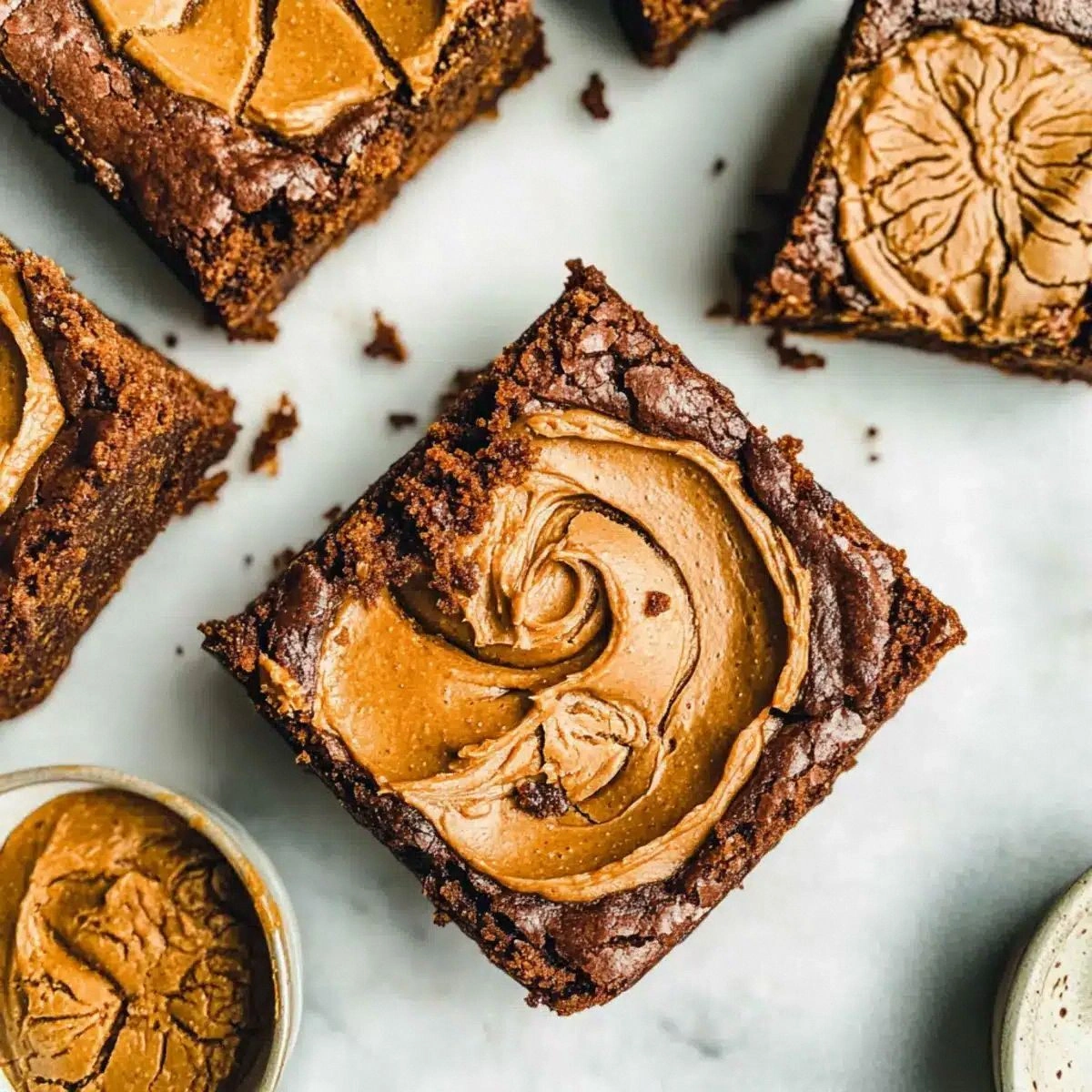 Decadent Biscoff Brownies with Gooey Cookie Butter Swirl