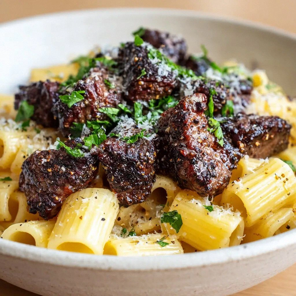 Decadent Cajun Steak Pasta wit