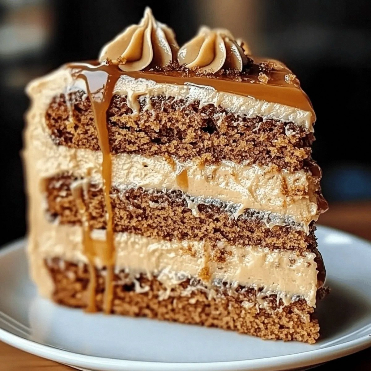 Decadent Caramel Coffee Buttercream Cake to Indulge Your Senses