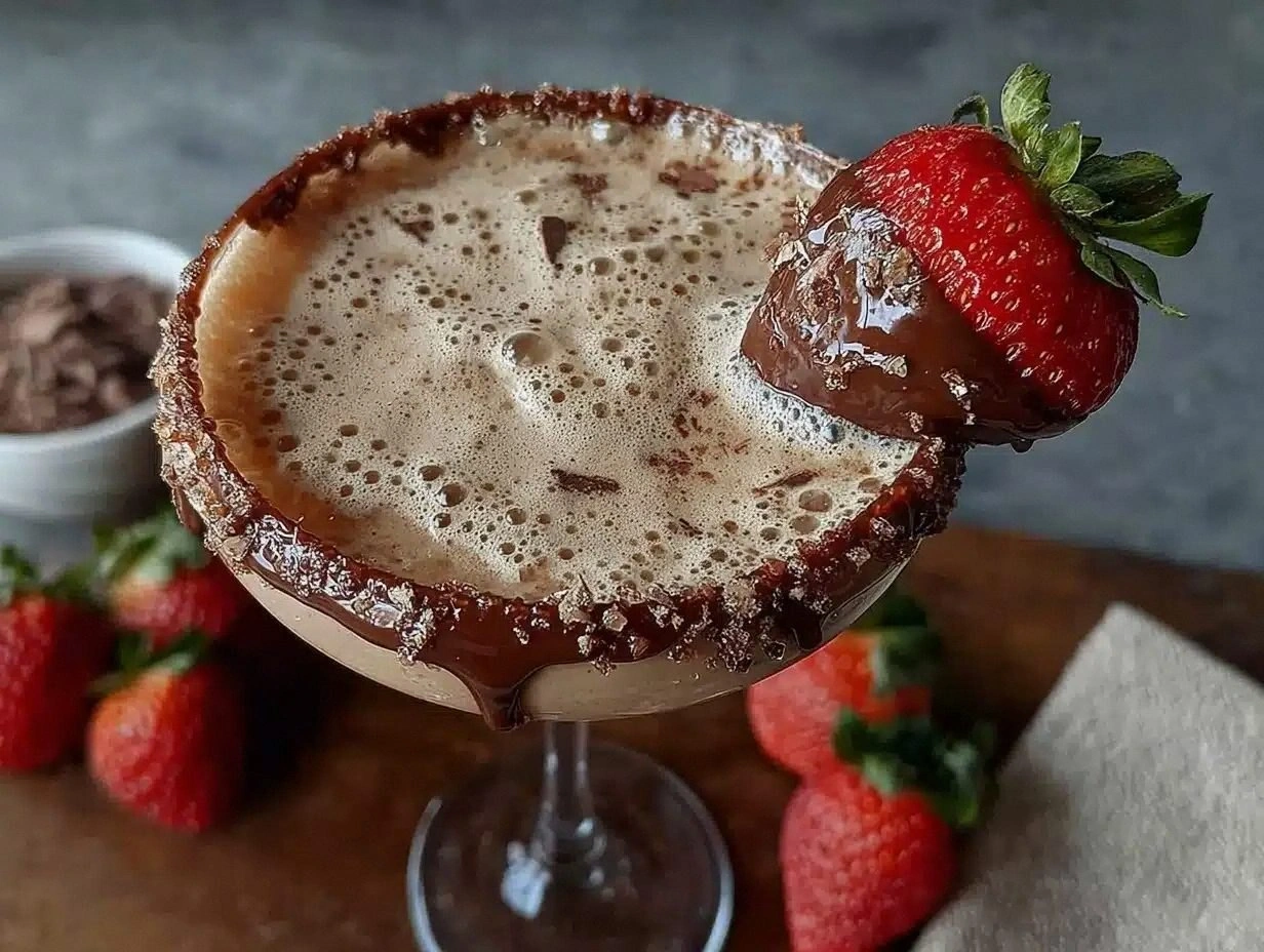 Decadent Chocolate Covered Strawberry Martini Recipe Easy Perfect Cocktail Guide