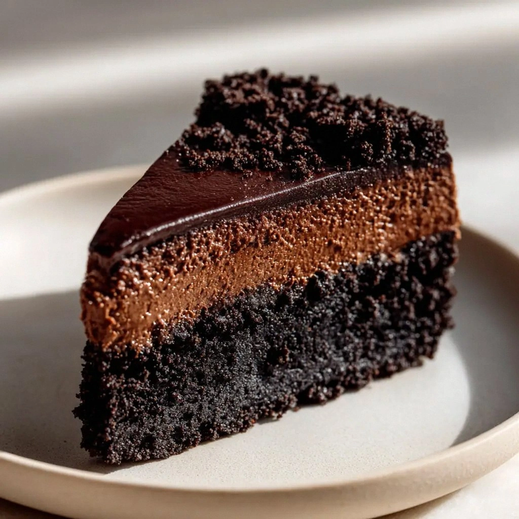 Decadent Chocolate Custard Cak