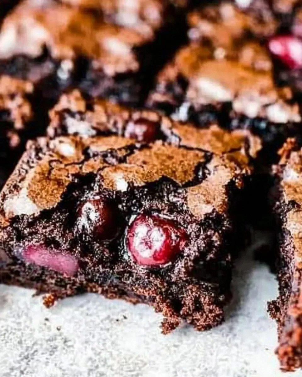 Decadent Dark Chocolate Rhubarb Brownies to Savor Today!