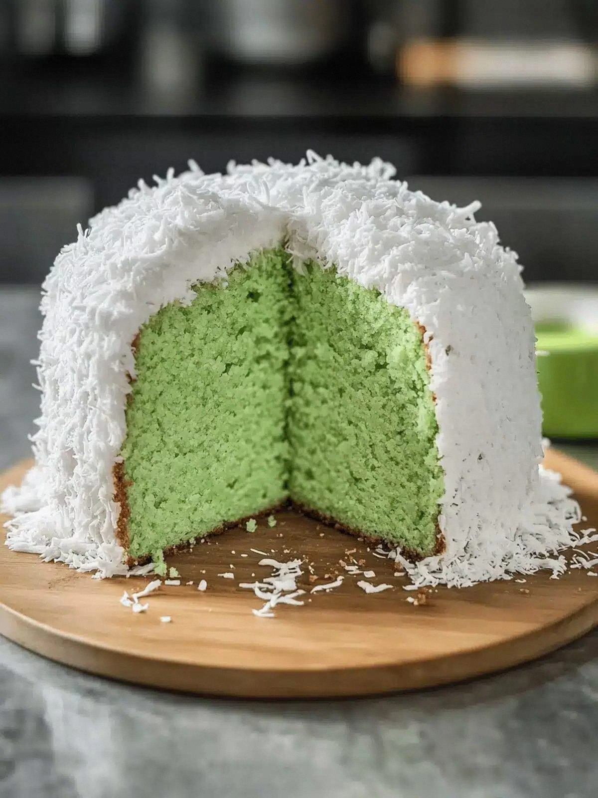 Decadent Pandan Coconut Cake T