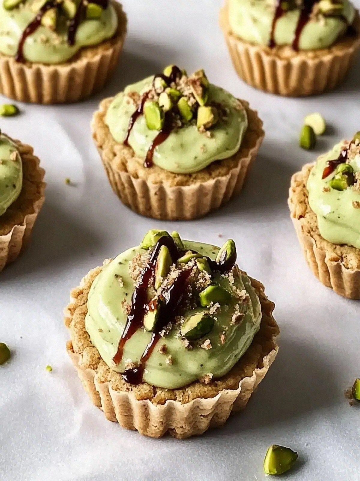 Decadent Pistachio Cookie Cups