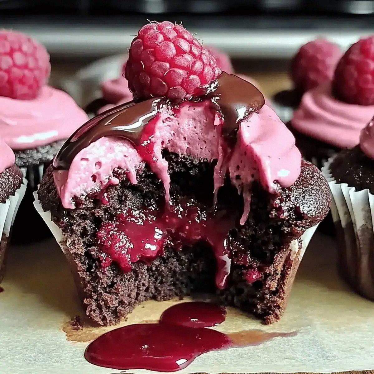 Decadent Raspberry Chocolate Lava Cupcakes You’ll Crave Forever