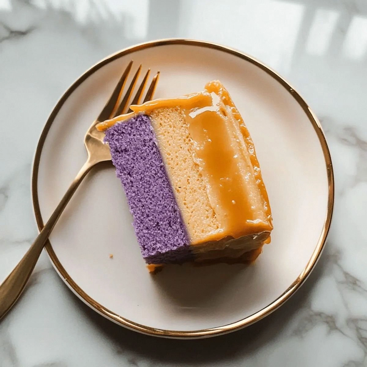 Decadent Ube Leche Flan Layer Cake for Special Occasions