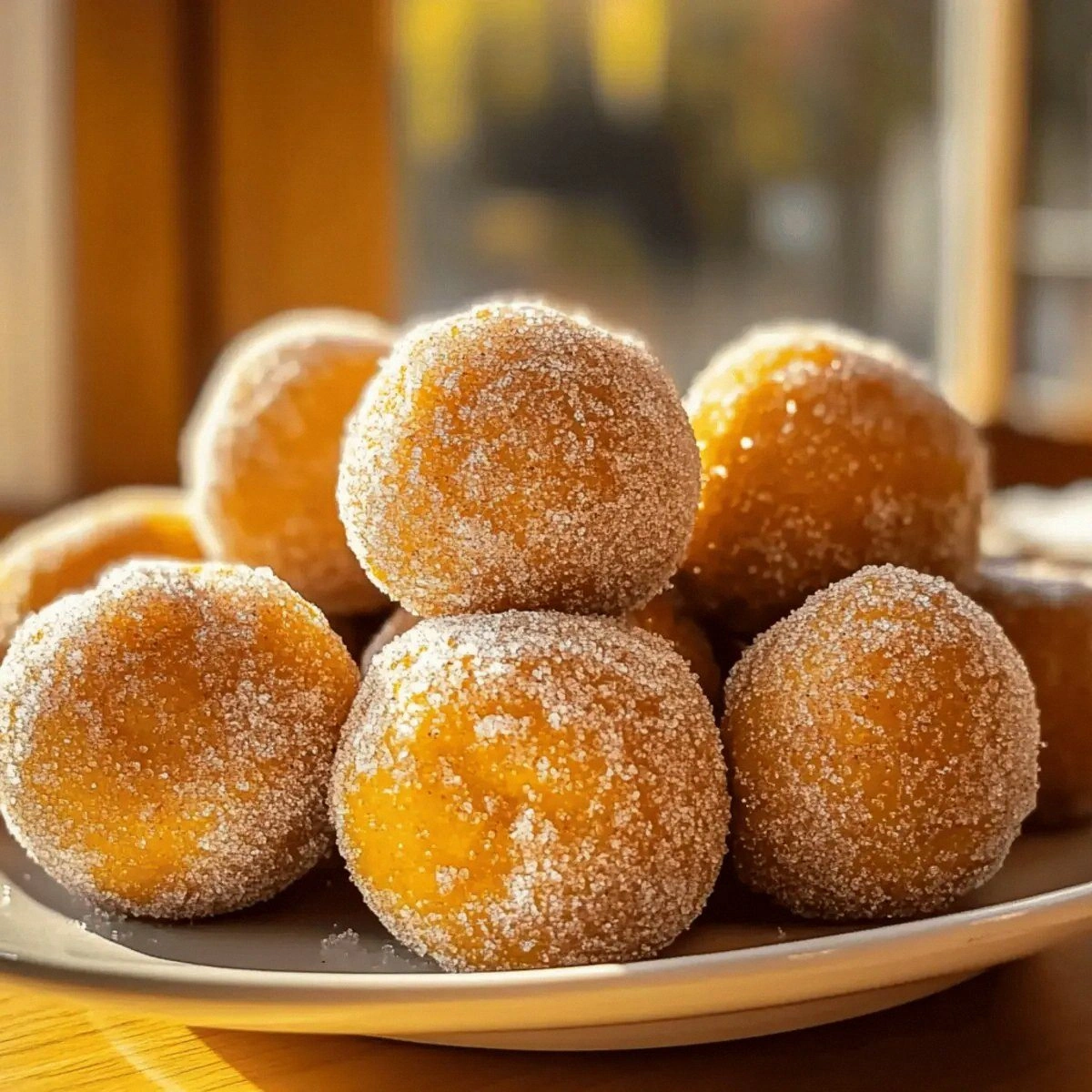 Delicious Baked Pumpkin Donut Holes with Cinnamon Magic