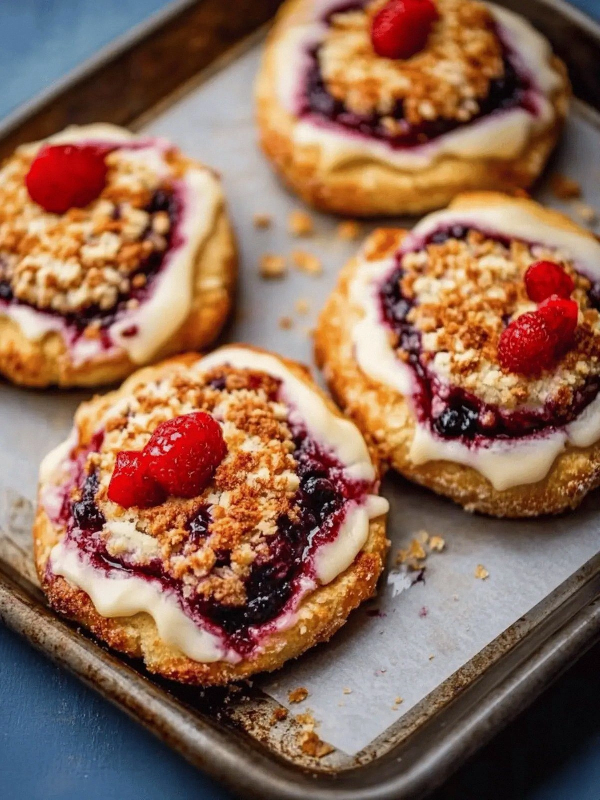 Delicious Blueberry Cheese Bri