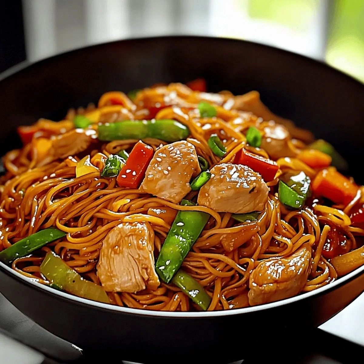 Delicious Chicken Lo Mein in 35 Minutes or Less!