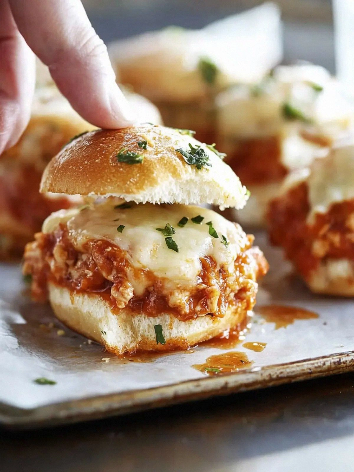 Delicious Chicken Parmesan Sli