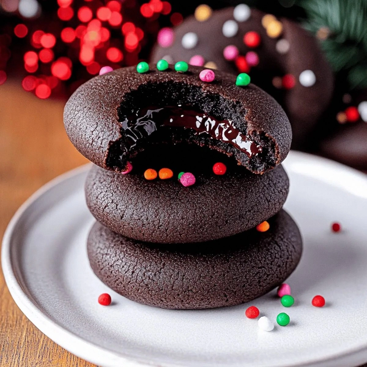 Delicious Chocolate Thumbprint Cookies with Creamy Ganache