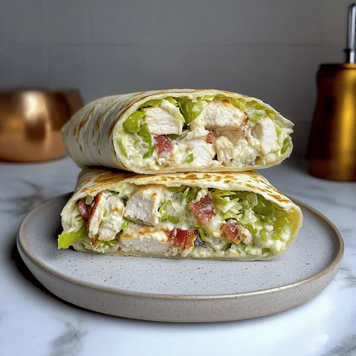 Delicious Chopped Chicken Caesar Salad Wrap for Busy Days