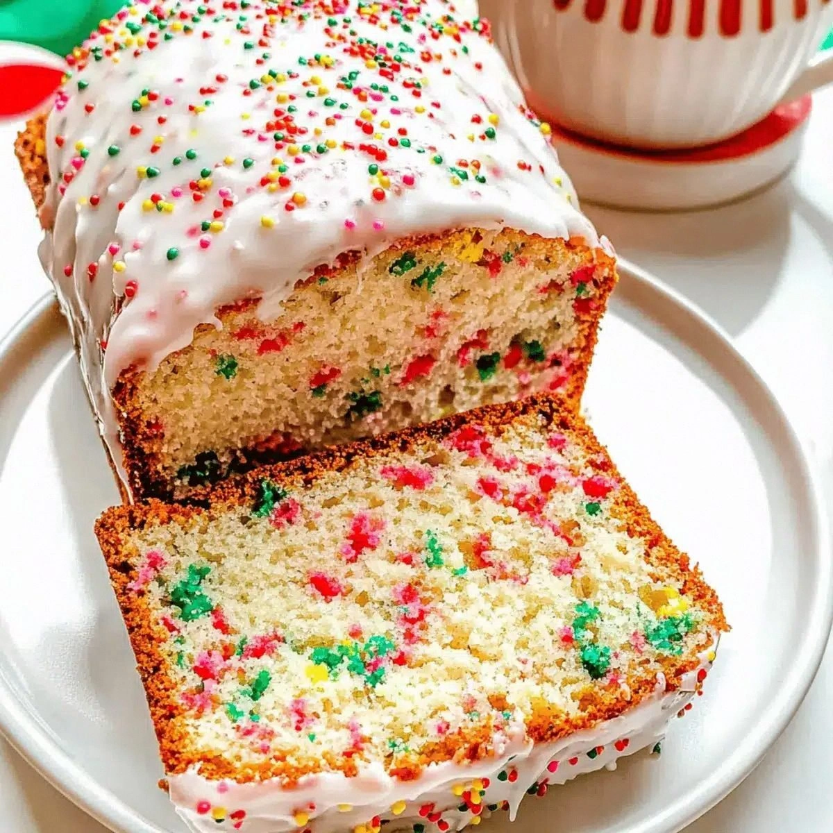 Delicious Christmas Funfetti Bread for Holiday Cheer