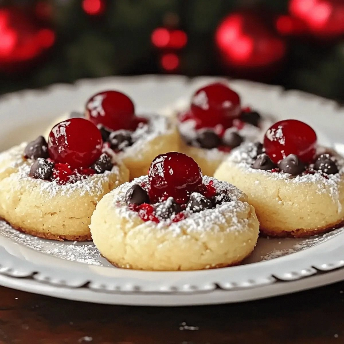 Delicious Christmas Maraschino Cherry Shortbread Cookies to Share