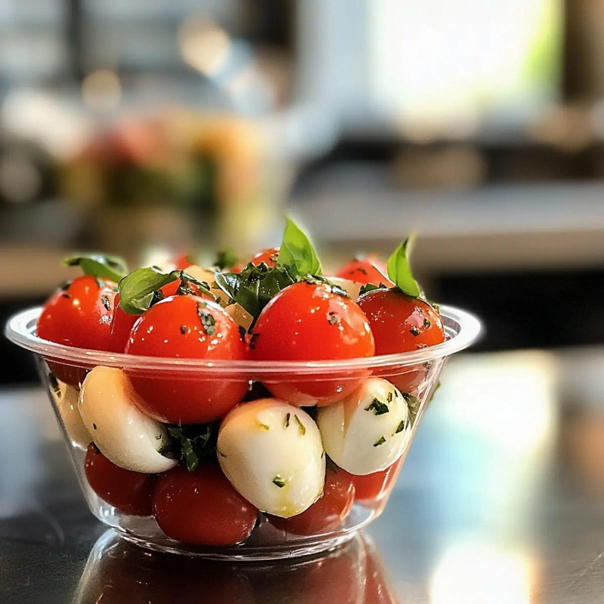 Delicious Christmas Mini Caprese Salad Cups for Easy Holiday Cheers