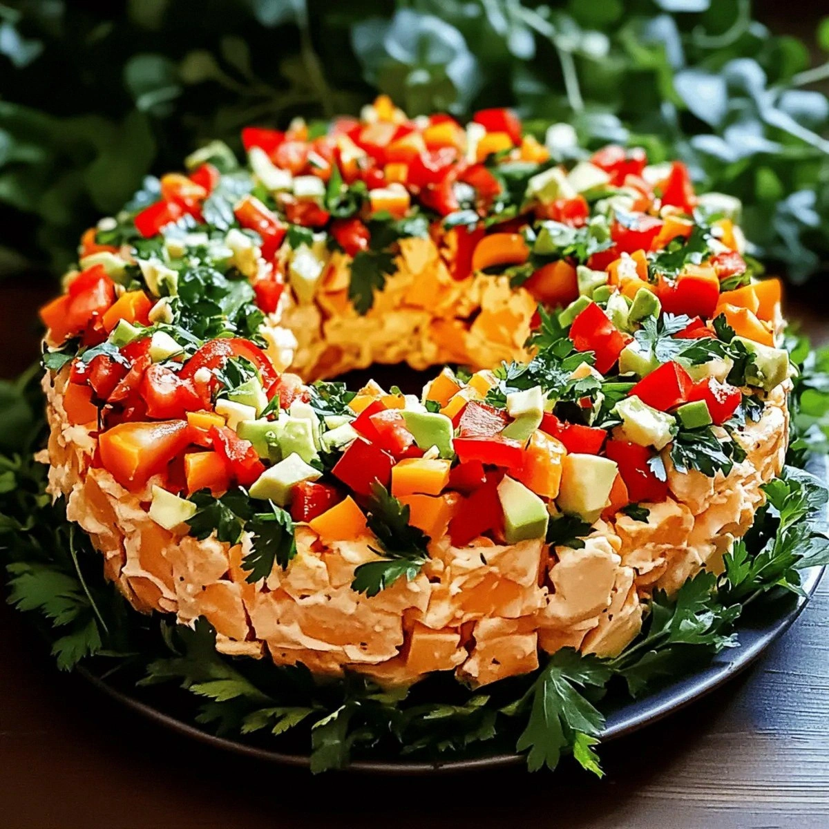 Delicious Christmas Taco Cheese Ball That’s a Holiday Hit