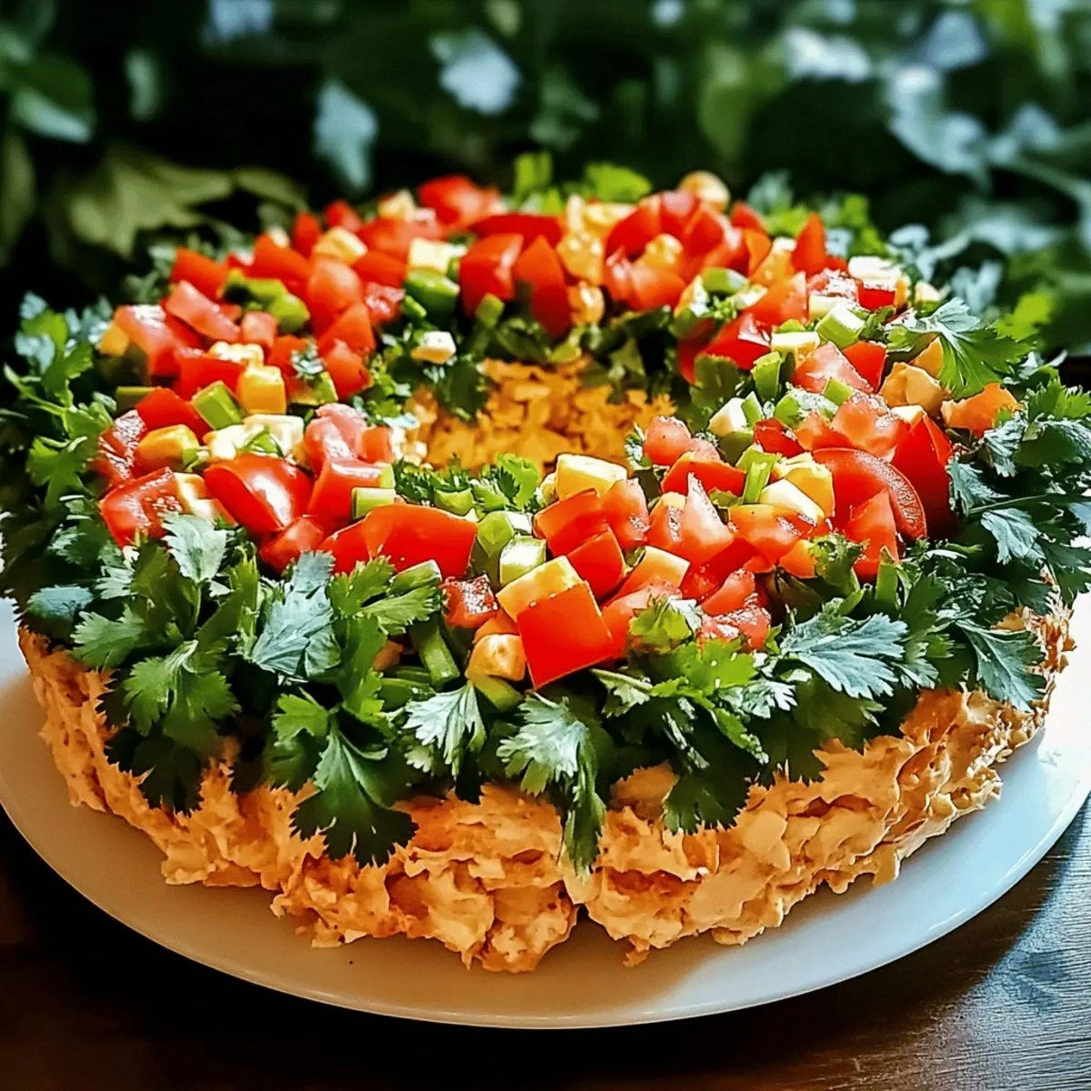 Delicious Christmas Taco Cheese Ball Wreath for Festive Fun