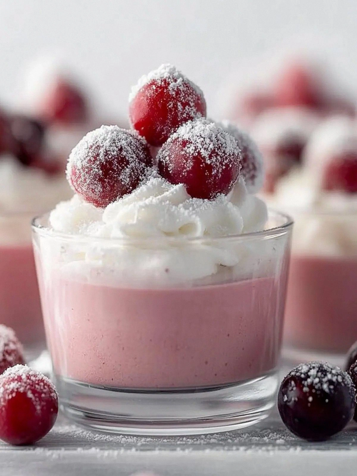 Delicious Cranberry Mousse Cup