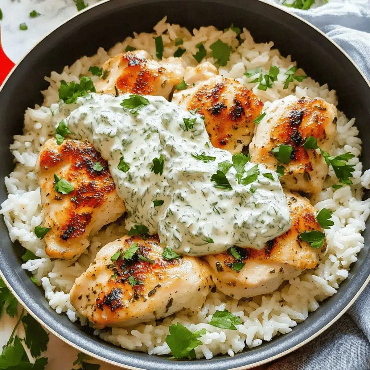 Delicious Dump-and-Bake Chicken Tzatziki with Rice Made Easy