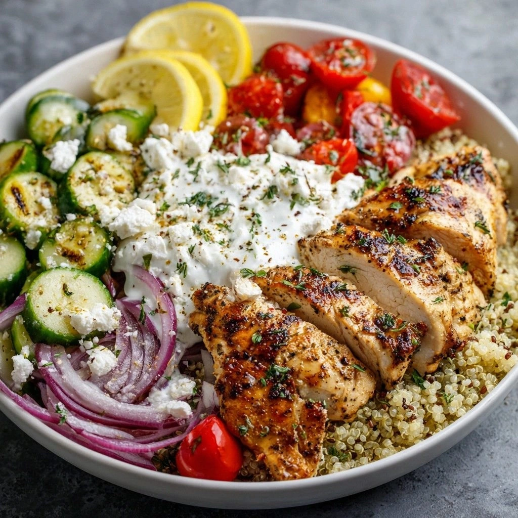 Delicious Greek Chicken Bowls 