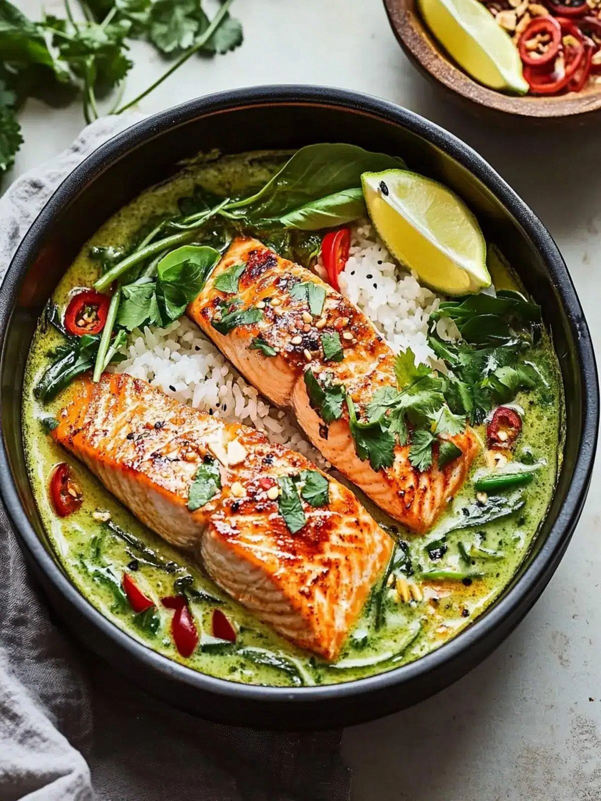 Delicious Green Curry Salmon i