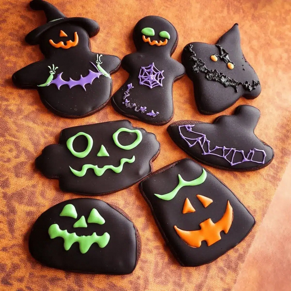 Delicious Halloween Decorated Cookies for Family Fun