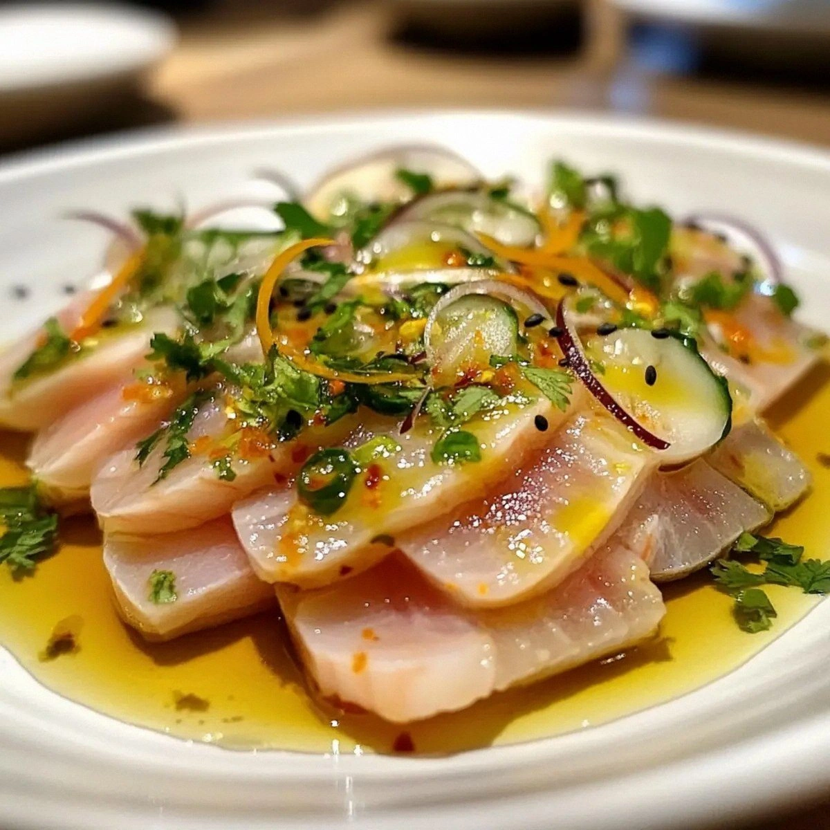 Delicious Hamachi Crudo with Yuzu Ponzu Sauce to Impress