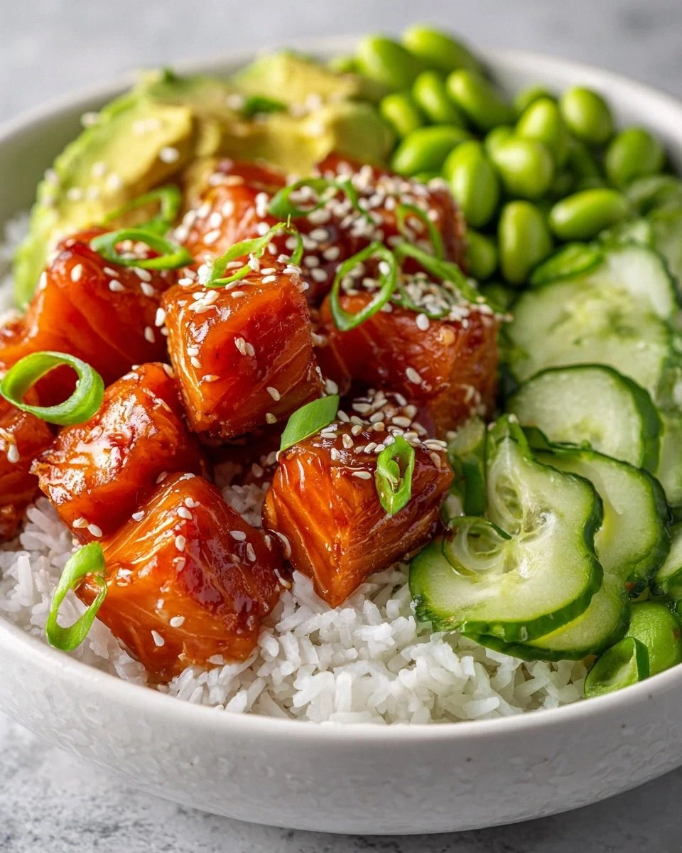 Delicious Honey Sriracha Salmon Bowls for a Tasty Dinner!