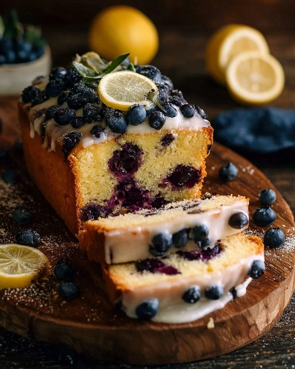 Delicious Lemon Blueberry Cake