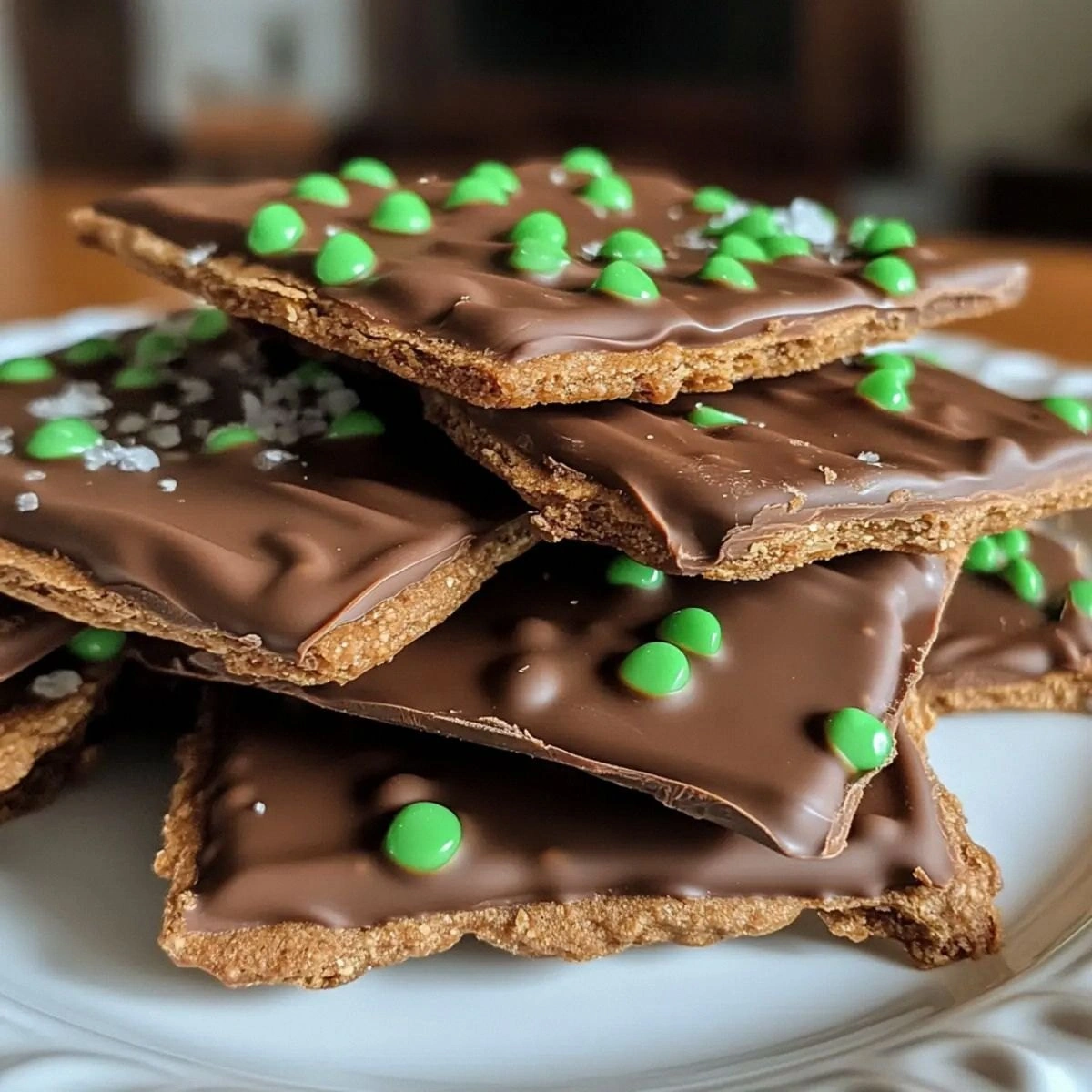 Delicious Mint Chocolate Covered Graham Crackers in Minutes