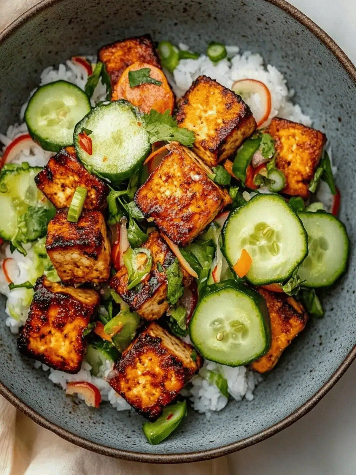 Delicious Old Bay Tofu with Ze