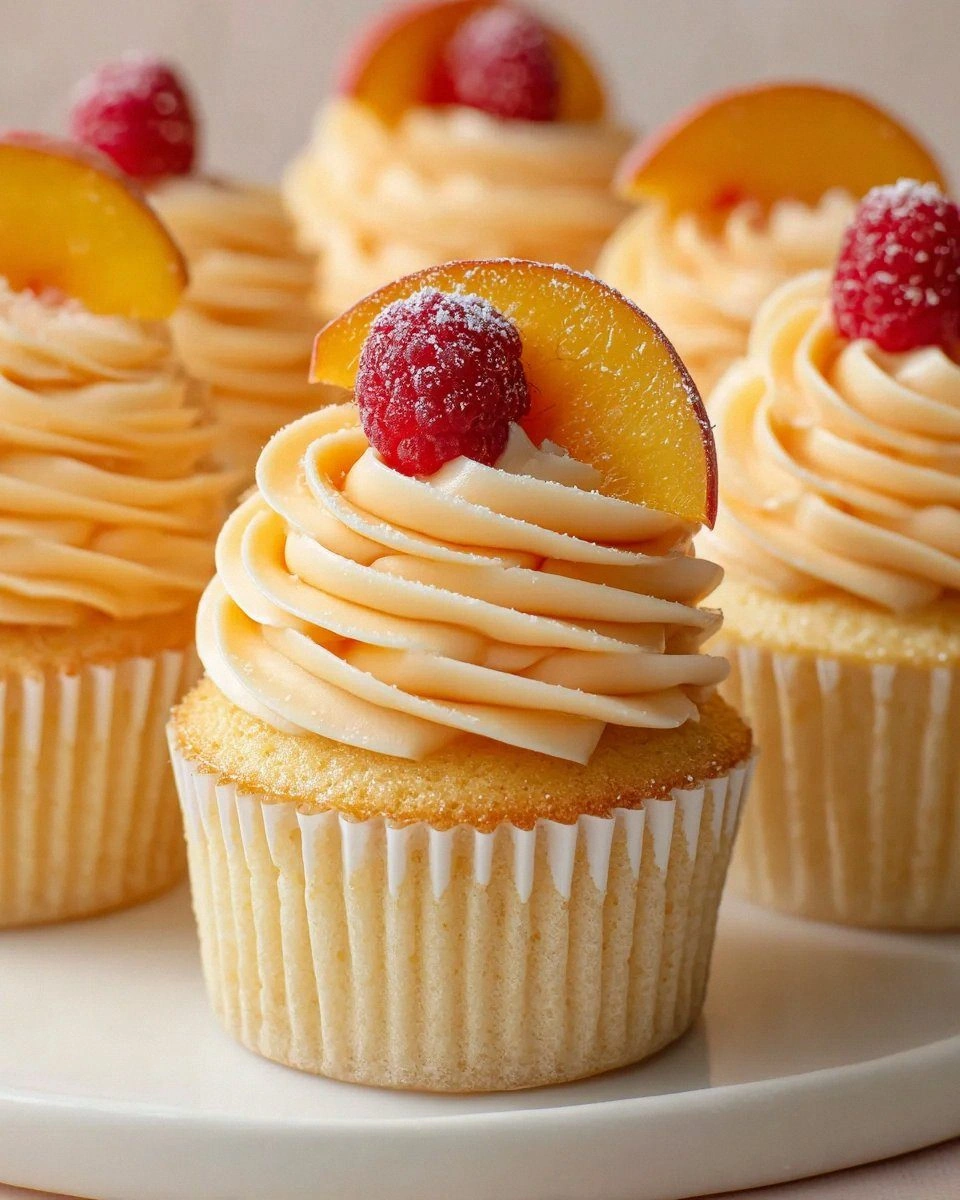 Delicious Peach Bellini Cupcakes: A Sweet Treat to Savor!
