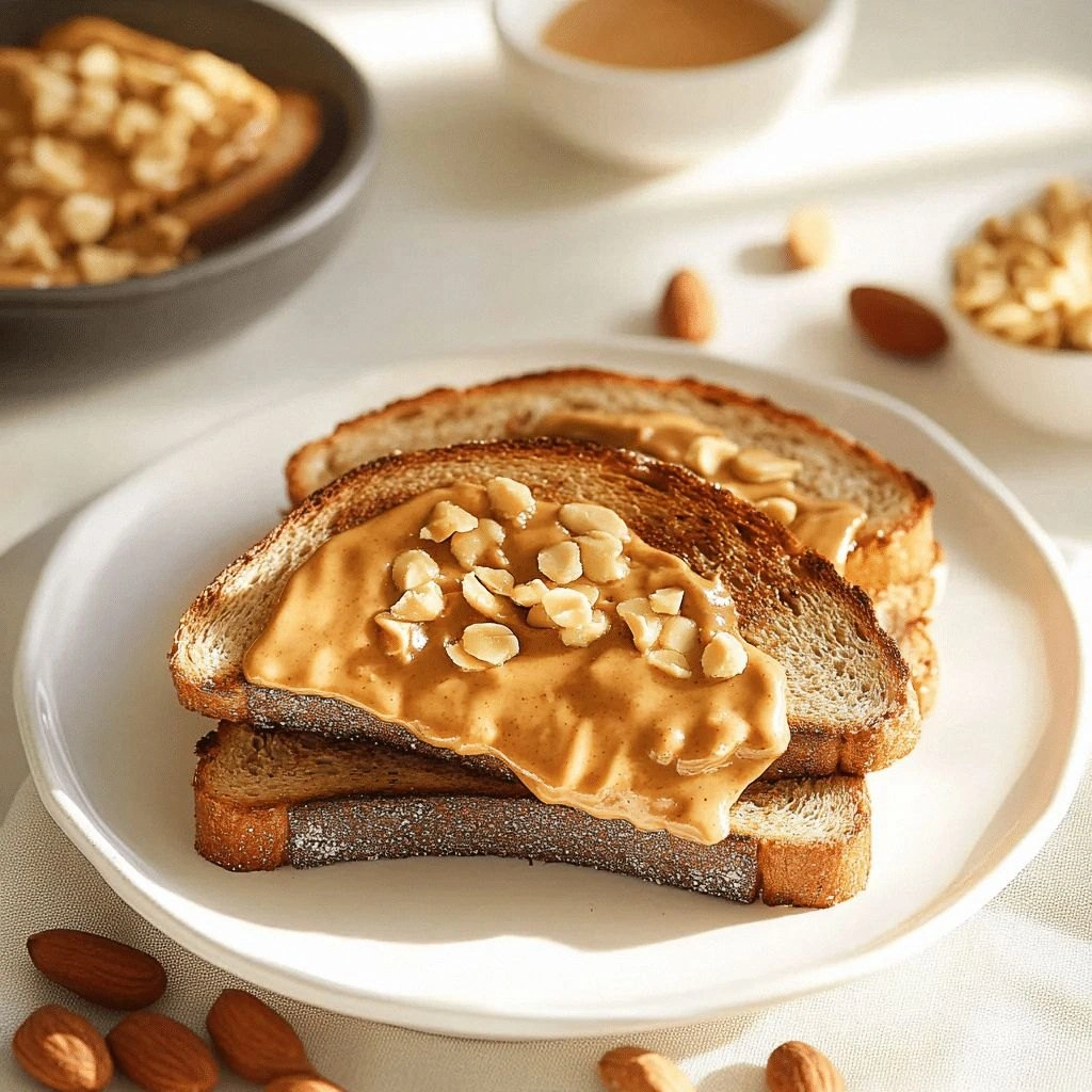 Delicious Peanut Butter Toast