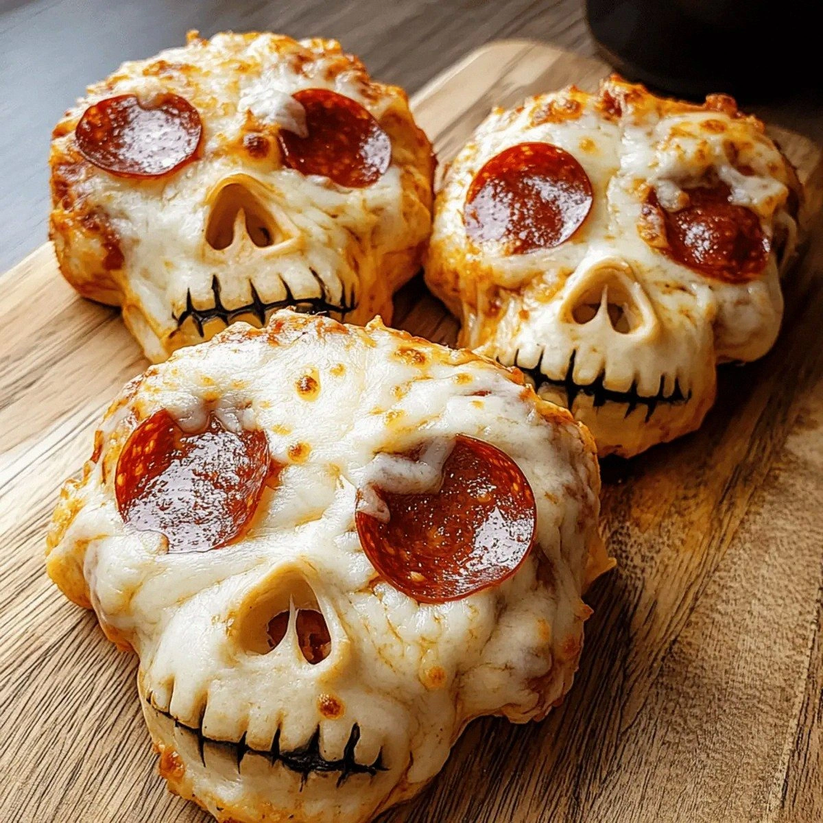 Delicious Pizza Skulls: Customize Your Spooky Treats!