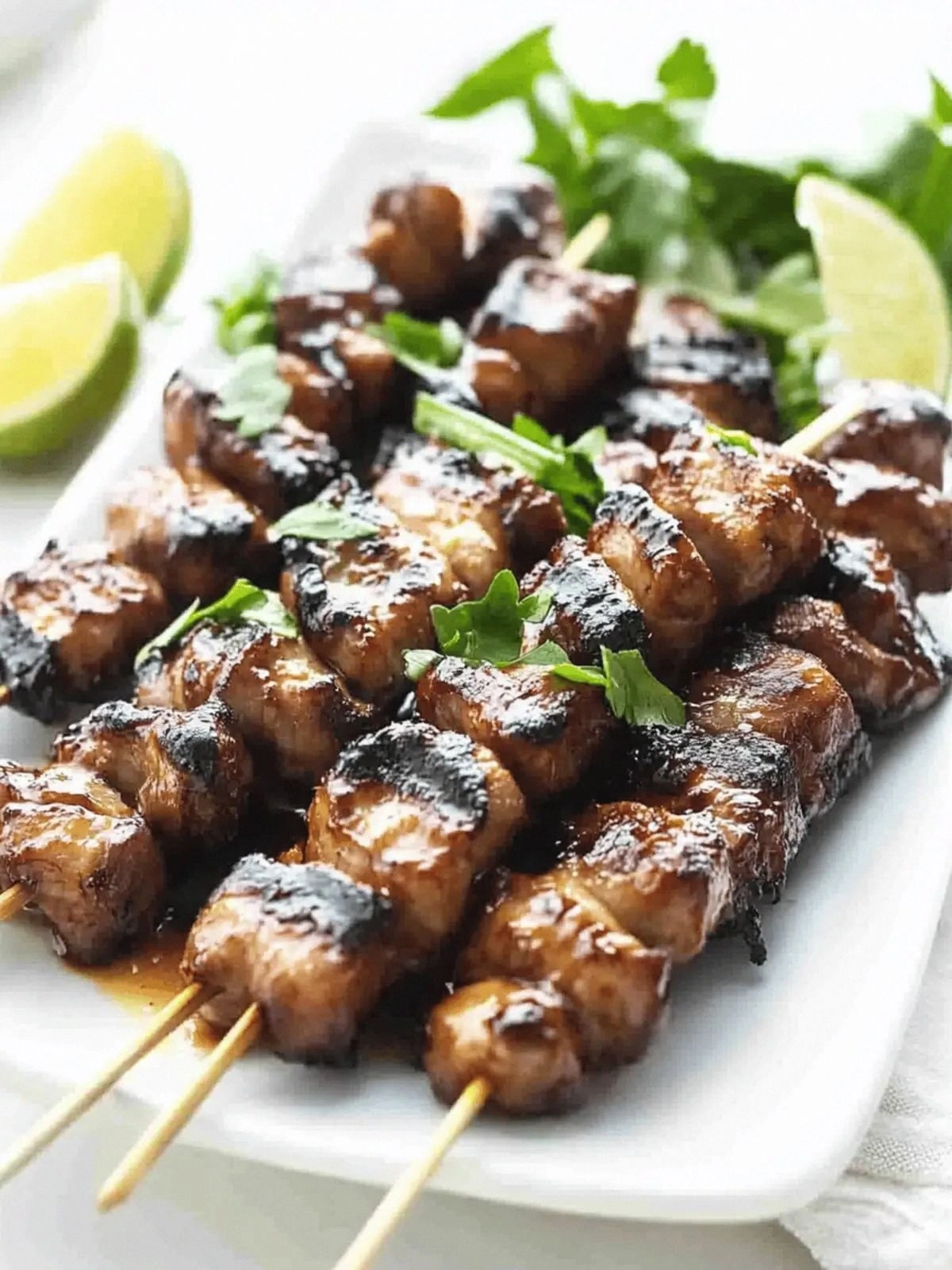 Delicious Pork Skewers with Pe