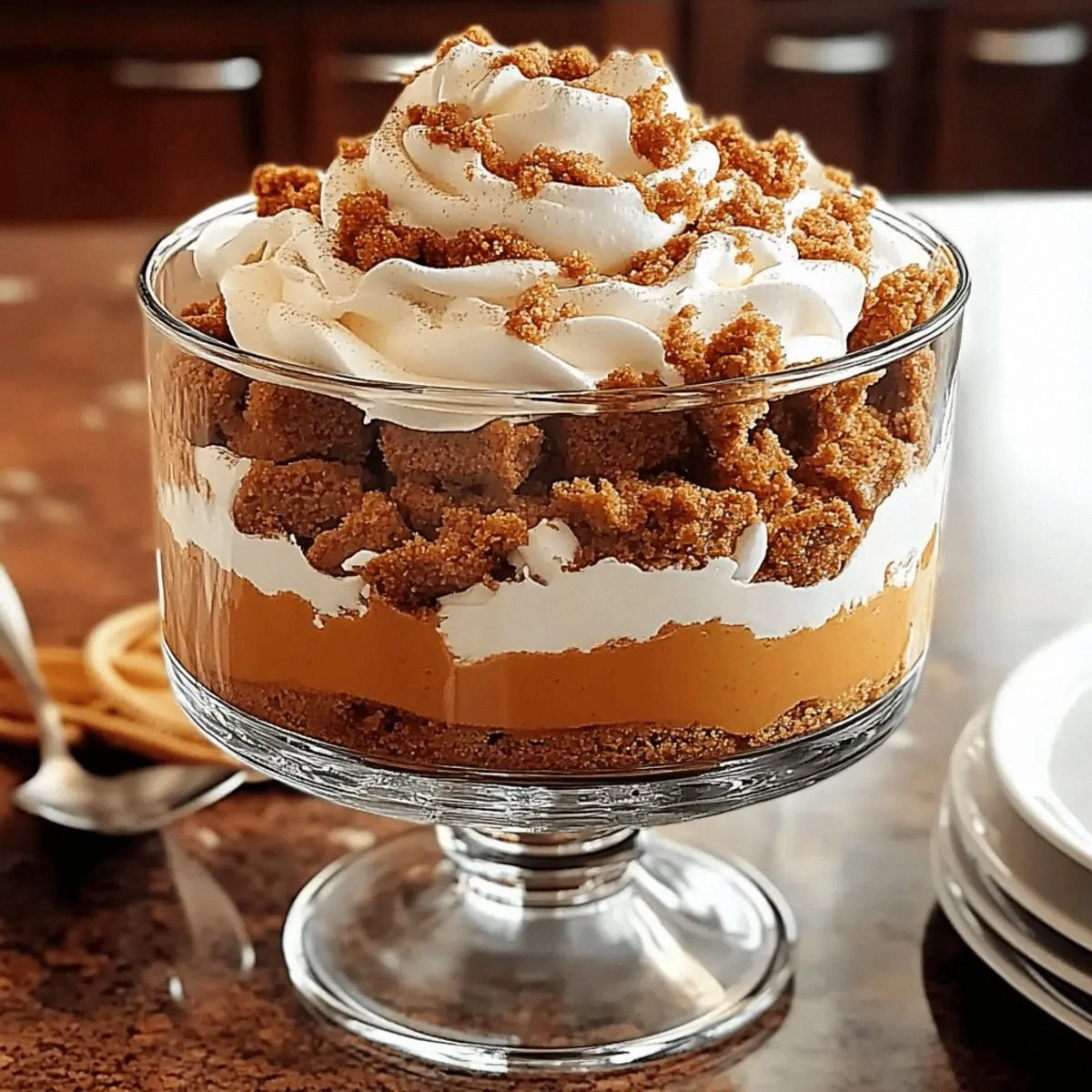Delicious Pumpkin Butterscotch Gingerbread Trifle Recipe
