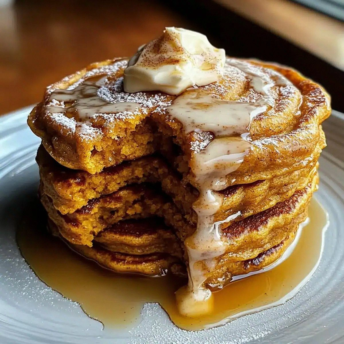 Delicious Pumpkin Cinnamon Roll Pancakes to Brighten Your Morning