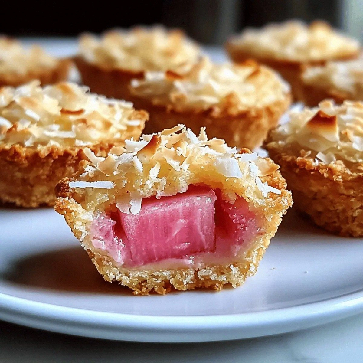 Delicious Rhubarb Coconut Macaroon Tarts for Spring Bliss