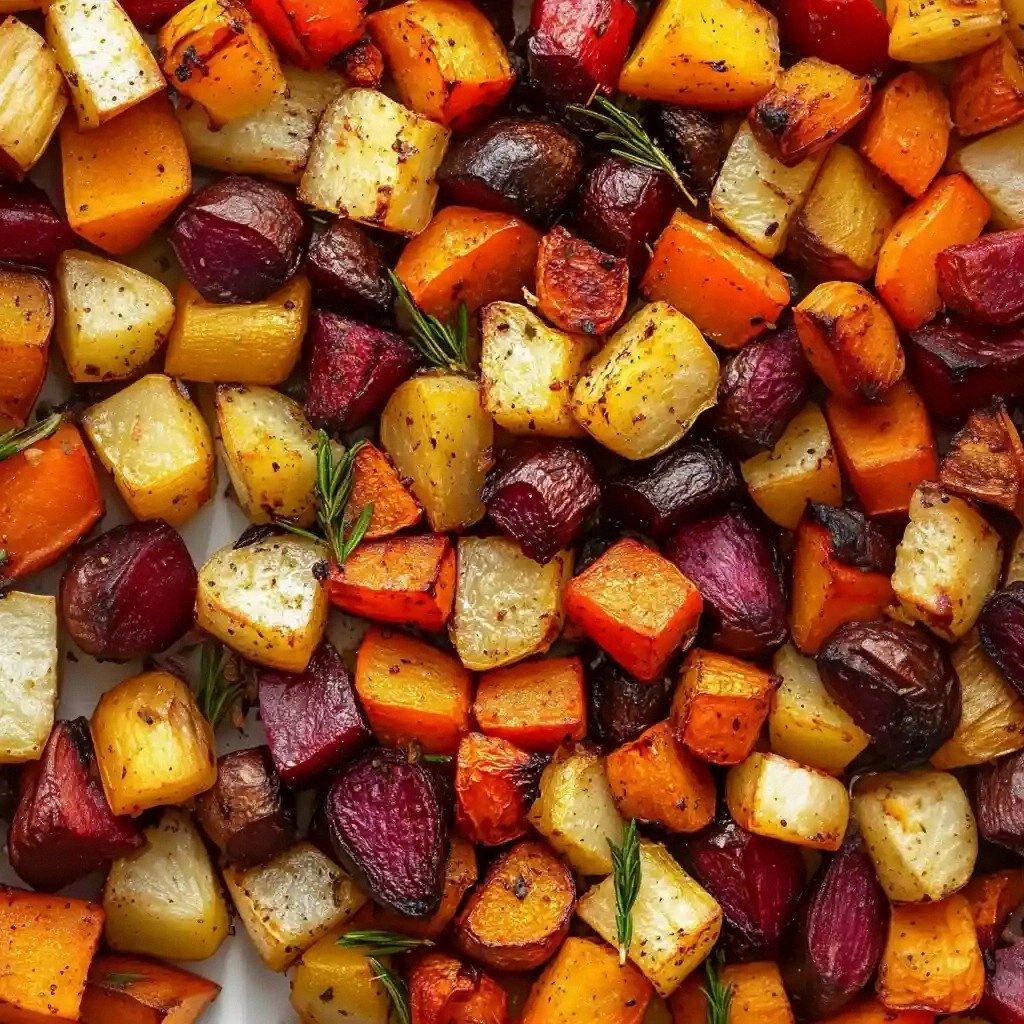 Delicious Roasted Root Vegetab