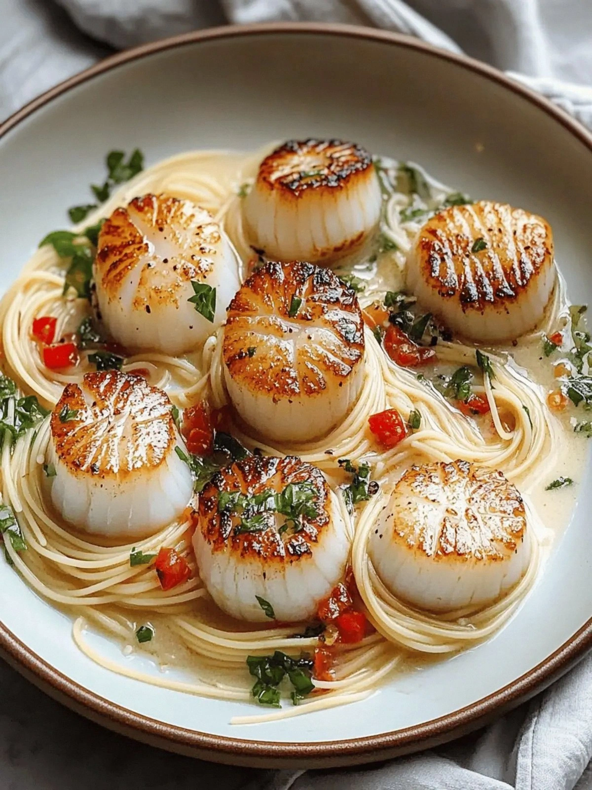 “Delicious Sea Scallops with A